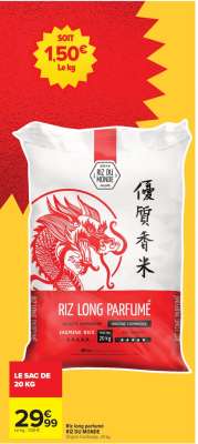 Riz long parfumé