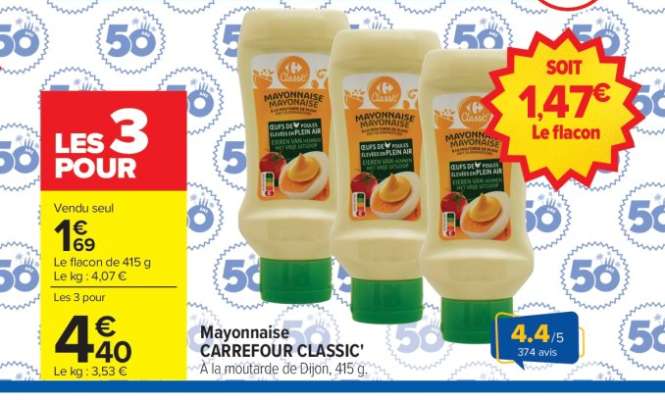 Mayonnaise CARREFOUR CLASSIC'
