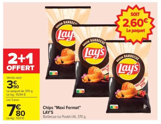 Chips "Maxi Format" LAY'S