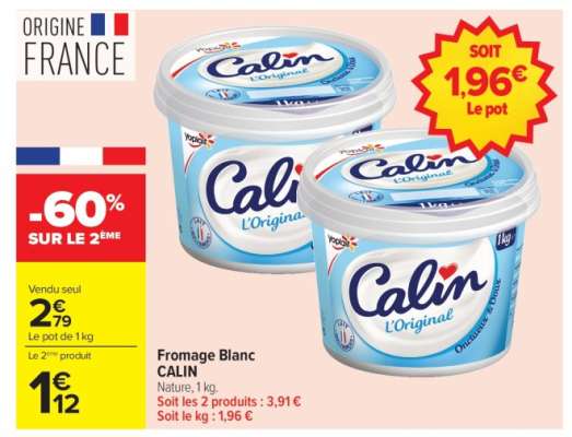 Fromage Blanc CALIN