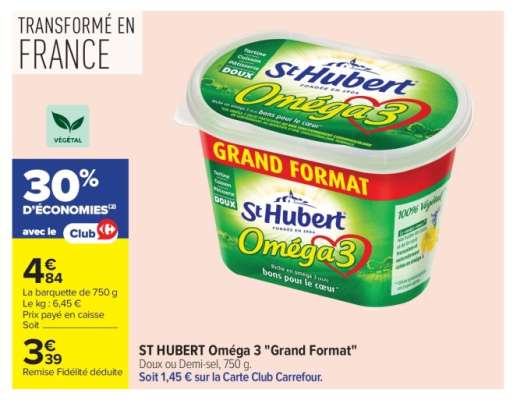 ST HUBERT Oméga 3 "Grand Format"