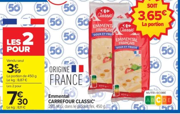 Emmental CARREFOUR CLASSIC'