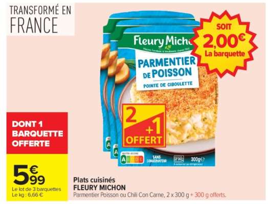 FLEURY MICHON Parmentier Poisson