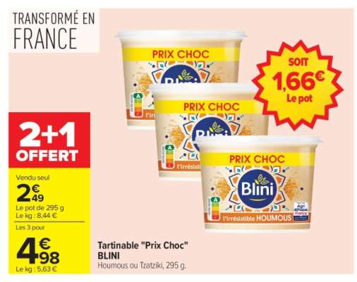 Tartinable «Prix choc» BLINI