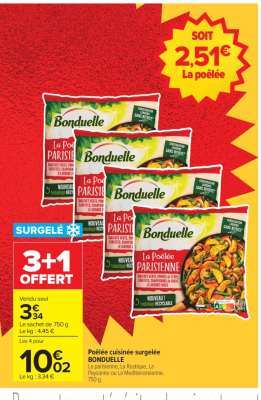 Bonduelle La Poêlée Parisienne