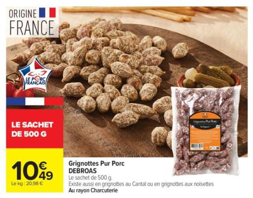 Grignottes Pur Porc DEBROAS