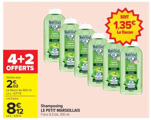 Shampooing Le Petit Marseillais