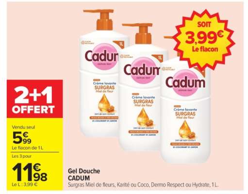 Gel Douche Cadum