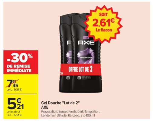 Gel Douche "Lot de 2" AXE