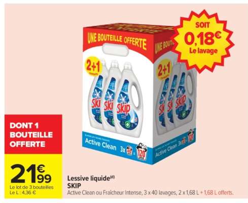 LESSIVE LIQUIDE "SKIP"