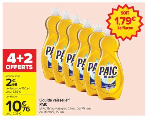 LIQUIDE VAISSELLE “PAIC”