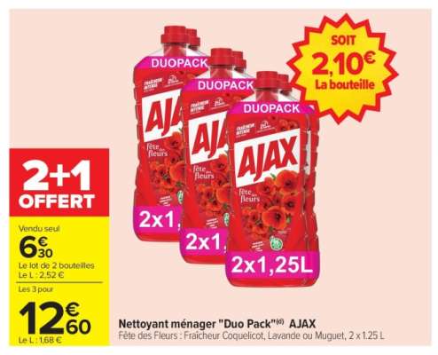 Nettoyant ménager «Duo Pack» AJAX
