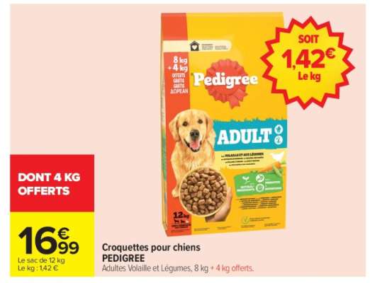 Croquettes pour chiens PEDIGREE