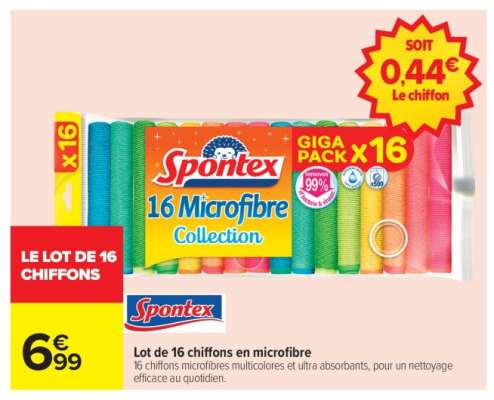 Spontex 16 Microfibre Collection