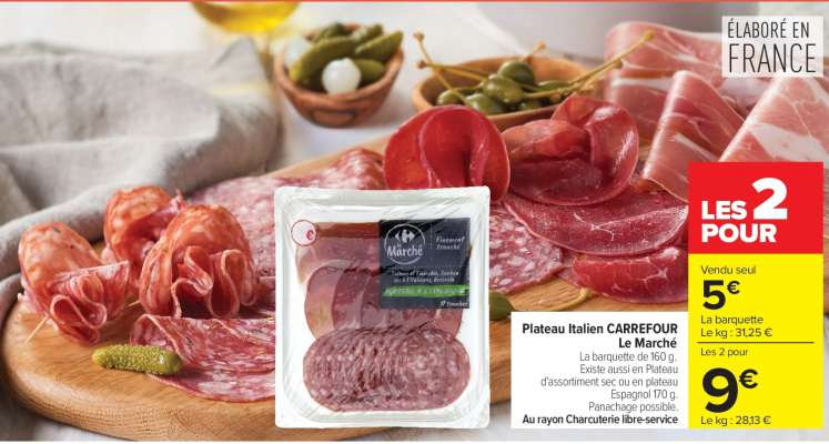 Plateau Italien CARREFOUR Le Marché