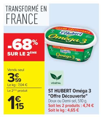 ST HUBERT Oméga 3 
"Offre Découverte"