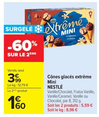 Cônes glacés extrême Mini
