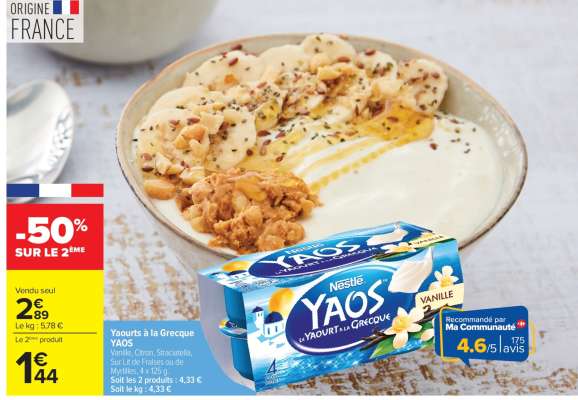 Yaourts à la Grecque YAOS