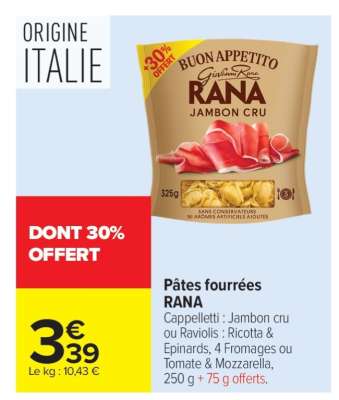 Pâtes fourrées RANA