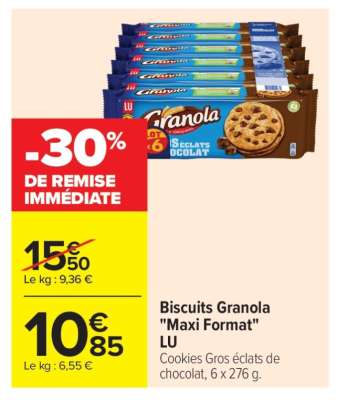 Biscuits Granola "Maxi Format" LU