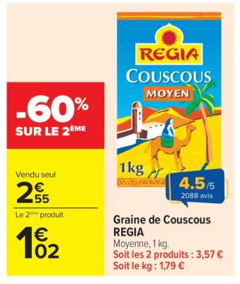 Graine de Couscous REGIA