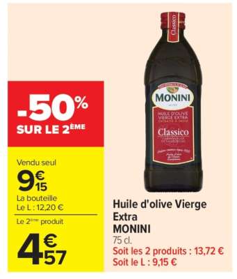 Huile d'olive Vierge Extra MONINI