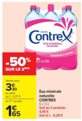 Eau Minérale Naturelle Contrex