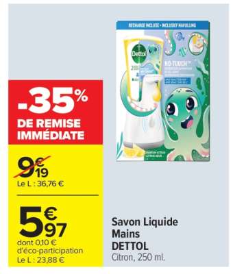 Savon Liquide Mains DETTOL
