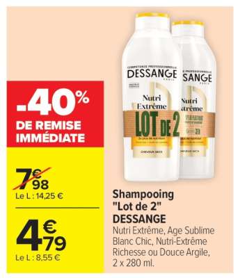 Shampooing "Lot de 2" DESSANGE