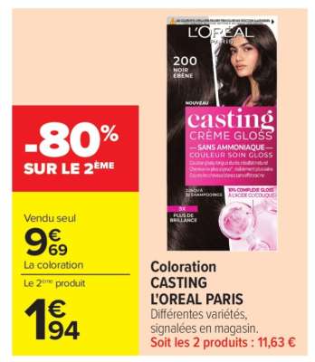 Coloration CASTING L'OREAL PARIS
