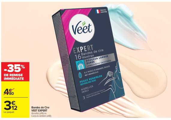 Bandes de Cire VEET EXPERT