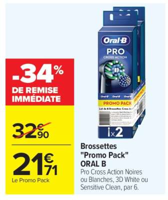 Brossettes «Promo pack» ORAL B