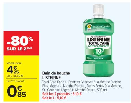 Bain de bouche Listerine
