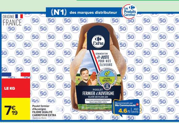 Poulet fermier d'Auvergne