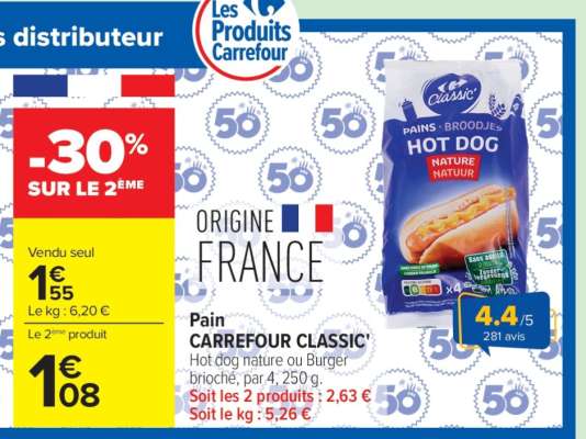 Pain CARREFOUR CLASSIC'