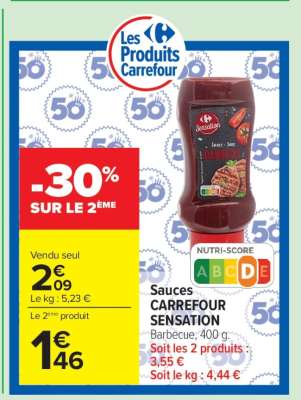 Sauces CARREFOUR SENSATION