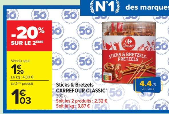 Sticks & Bretzels CARREFOUR CLASSIC