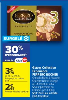 Glaces Collection Expérience FERRERO ROCHER