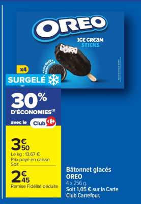 Bâtonnet glacés OREO
