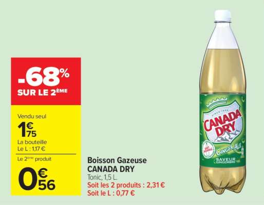Boisson Gazeuse CANADA DRY