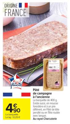 Pâté de campagne à l'ancienne