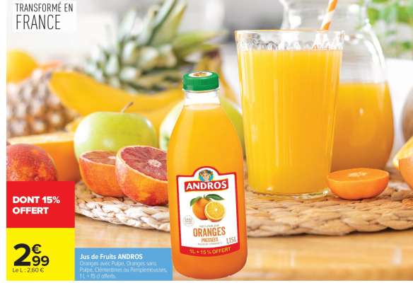 Jus de Fruits ANDROS