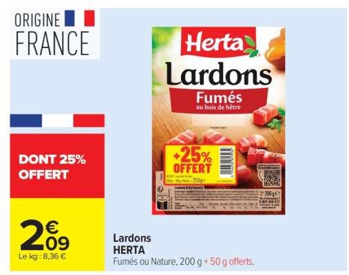 Lardons Herta