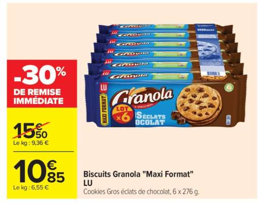 Biscuits Granola "Maxi Format"