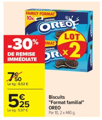 Biscuits «Format familial» OREO