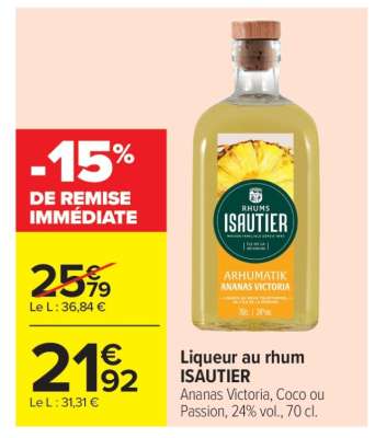 Liqueur au Rhum ISAUTIER