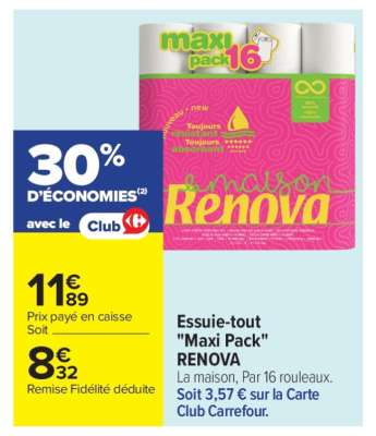 Essuie-tout 'Maxi Pack' RENOVA