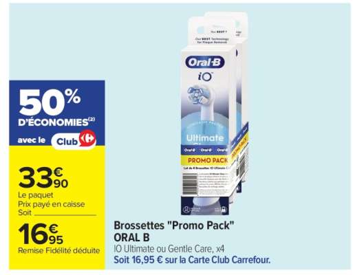 Brossettes «Promo pack» ORAL B