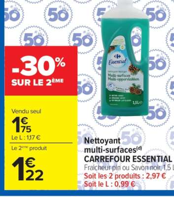 Nettoyant multi-surfaces CARREFOUR ESSENTIAL