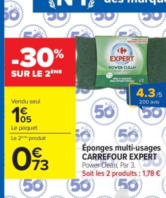 Éponges Multi-usages CARREFOUR EXPERT